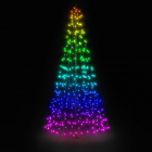 Twinkly vlaggenmast kerstboom | 2 x Ø 1 meter (300 LEDs, Wifi, RGB+Wit, Buiten) TWP300SPP-BEU K150303816