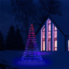 Twinkly vlaggenmast kerstboom | 3 x Ø 1.5 meter (450 LEDs, Wifi, RGB+Wit, Buiten) TWP500SPP-BEU K150303817 - 4