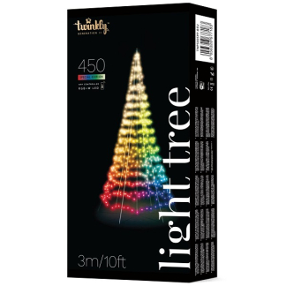Twinkly vlaggenmast kerstboom | 3 x Ø 1.5 meter (450 leds, Wifi, RGB+Wit, Buiten) TWP500SPP-BEU K150303817 - 2