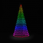 Twinkly vlaggenmast kerstboom | 4 x Ø 2 meter (750 LEDs, Wifi, RGB+Wit, Buiten) TWP750SPP-BEU K150303818 - 1