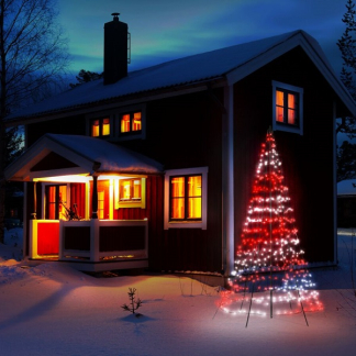 Twinkly vlaggenmast kerstboom | 4 x Ø 2 meter (750 leds, Wifi, RGB+Wit, Buiten) TWP750SPP-BEU K150303818 - 3