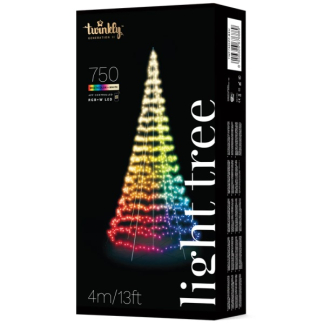 Twinkly vlaggenmast kerstboom | 6 x Ø 3 meter (1000 LEDs, Wifi, RGB+Wit, Buiten) TWP01KSPP-BEU K151000541 - 