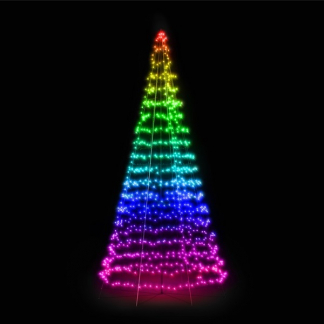 Twinkly vlaggenmast kerstboom | 6 x Ø 3 meter (1000 leds, Wifi, RGB+Wit, Buiten) TWP01KSPP-BEU K151000541 - 1