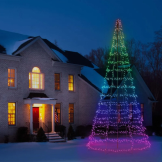 Twinkly vlaggenmast kerstboom | 6 x Ø 3 meter (1000 leds, Wifi, RGB+Wit, Buiten) TWP01KSPP-BEU K151000541 - 3