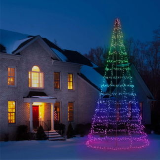 Twinkly vlaggenmast kerstboom | 8 x Ø 3 meter (1000 leds, Wifi, RGB+Wit, Buiten) TWP1K2SPP-BEU K151000543 - 3