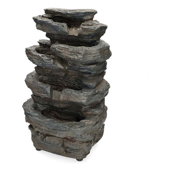 Ubbink Waterornament voor tuin | Ubbink | 350 ltr/u (20x26x42 cm, 4 leds, Polyresin) 1387168 K170130338 - 1