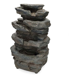 Ubbink Waterornament voor tuin | Ubbink | 350 ltr/u (20x26x42 cm, 4 leds, Polyresin) 1387168 K170130338 - 1