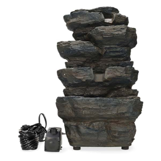 Ubbink Waterornament voor tuin | Ubbink | 350 ltr/u (20x26x42 cm, 4 leds, Polyresin) 1387168 K170130338 - 2