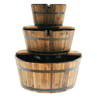 Ubbink Waterornament voor tuin | Ubbink | 600 ltr/u (Ø32/46/59 cm, Hout, Kunststof) 1387021 K170130337 - 1