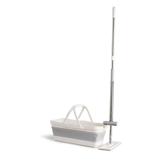 Umuzi Cleaning Dweil | Umuzi Cleaning (Zelfreinigend, Incl. 4 moppen en opvouwbare emmer) HET.UZ.0158.030.XX K010830278