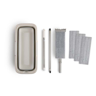 Umuzi Cleaning Dweil | Umuzi Cleaning (Zelfreinigend, Incl. 4 moppen en opvouwbare emmer) HET.UZ.0158.030.XX K010830278 - 4