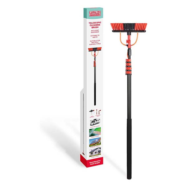 Umuzi Cleaning Wasborstel op steel | Umuzi Cleaning | Tot 4.6 meter (Uitschuifbaar, Zeepdispenser, Draaibare borstelkop) HET.UZ.0152.187.XX K170103332 - 10