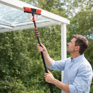 Umuzi Cleaning Wasborstel op steel | Umuzi Cleaning | Tot 4.6 meter (Uitschuifbaar, Zeepdispenser, Draaibare borstelkop) HET.UZ.0152.187.XX K170103332 - 4