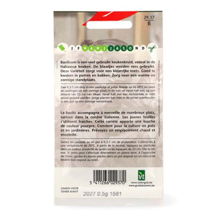 VT Basilicumzaad | VT | 5 stuks (Rood)  V170116687 - 4