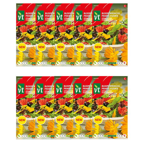 VT Bloemzaden eetbare bloemen | VT | 10 stuks (7 soorten bloemen)  W170116614 - 1