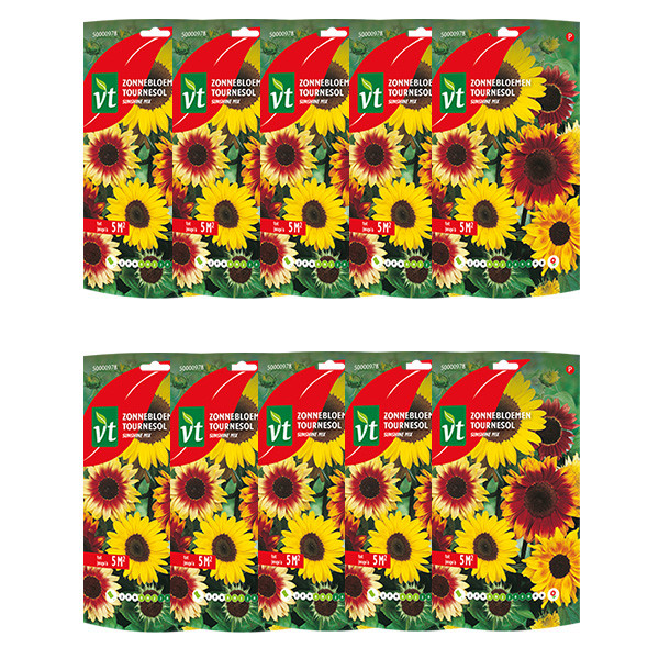 VT Bloemzaden zonnebloem | VT | 10 stuks (Gemengd, 5 m²)  W170116639 - 1