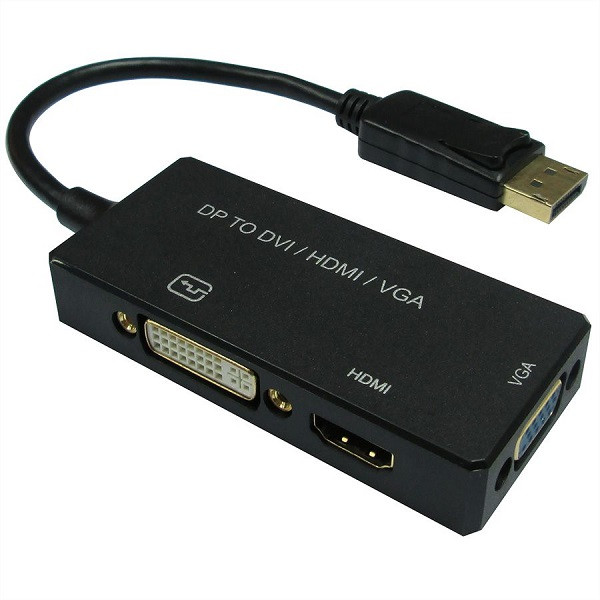 Value DisplayPort naar DVI adapter | Value | 0.1 meter (4K@30Hz, VGA, HDMI, DVI-D, Actief) 12993153 B010403204 - 1