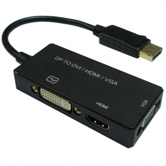 Value DisplayPort naar DVI adapter | Value | 0.1 meter (4K@30Hz, VGA, HDMI, DVI-D, Actief) 12993153 B010403204 - 