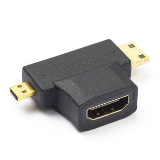 Value Mini HDMI + Micro HDMI naar HDMI adapter | Value (Full HD) 12993166 K010103015 - 1