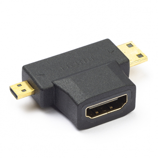 Value Mini HDMI + Micro HDMI naar HDMI adapter | Value (Full HD) 12993166 K010103015 - 