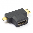 Value Mini HDMI + Micro HDMI naar HDMI adapter | Value (Full HD) 12993166 K010103015