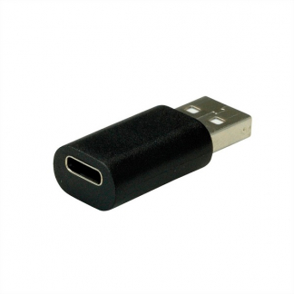 Value USB A naar USB C adapter | Value | USB 2.0 (Zwart) 12992995 K010221018 - 1