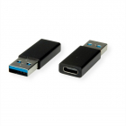 Value USB A naar USB C adapter | Value | USB 3.0 (Zwart) 12992998 K010221019
