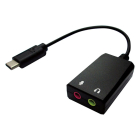 Value USB C naar 2x jack 3.5 mm adapterkabel | M ↔ V | Value | 0.15 meter (Stereo, Verguld) 12993213 K010221035 - 3