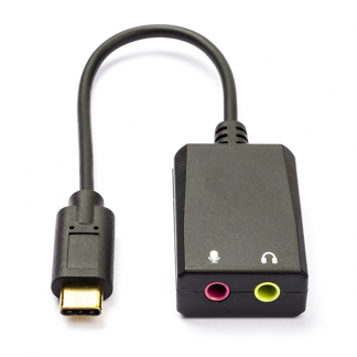 Value USB C naar 2x jack 3.5 mm adapterkabel | Value | 0.15 meter (Stereo, Verguld) 12993213 K010221035 - 