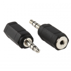 Valueline Adapter jack 3.5 mm stereo mannelijk - jack 2.5 mm stereo vrouwelijk AC-025 K050301009 Valueline Adapter jack 3.5 mm stereo mannelijk - jack 2.5 mm stereo vrouwelijk AC-025 K050301009