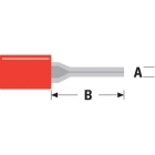 Valueline Adereindhuls (A: 1.9 mm,  B: 12.0 mm, 100 stuks, Rood) ST-021 K060803000