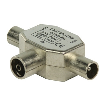 Valueline Coax splitter - Valueline (Vrouwelijk naar 2 x mannelijk) VLSP40950M K030408000 - 1