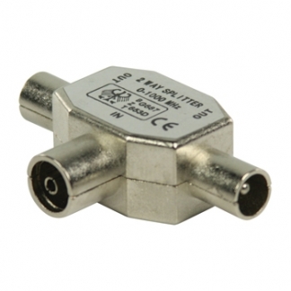 Valueline Coax splitter - Valueline (Vrouwelijk naar 2 x mannelijk) VLSP40950M K030408000 - 