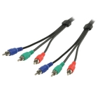 Valueline Component (RGB) 3x RCA (Tulp) mannelijk videokabel 5 meter VLVP24350B50 k010402003 Valueline Component (RGB) 3x RCA (Tulp) mannelijk videokabel 5 meter VLVP24350B50 k010402003