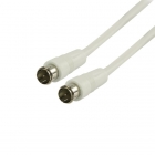 Valueline F-quick connector kabel - Valueline - 1 meter (Wit) VLSP41300W10 K010408420