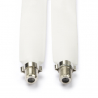 Valueline F connector kabel - Valueline - 0.2 meter (Vrouwelijk, Wit) VLSP41200W02 K010408342 Valueline F connector kabel - Valueline - 0.2 meter (Vrouwelijk, Wit) VLSP41200W02 K010408342
