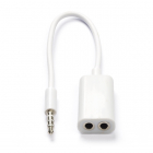 Valueline Jack 3.5 mm splitter (20 centimeter, Wit) VLMB22100W02 K030301002 Valueline Jack 3.5 mm splitter (20 centimeter, Wit) VLMB22100W02 K030301002