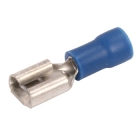 Valueline Kabelschoen - Vlaksteker (A: 6.3 mm, B: 0.8 mm, 100 stuks, Blauw) ST-165 K060806006
