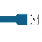 Valueline Kabelschoen - Vlaksteker (A: 6.3 mm, B: 0.8 mm, 100 stuks, Blauw) ST-185 K060806007
