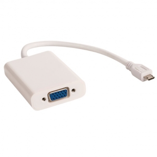 Valueline MHL adapter | Valueline | 0.2 meter (Micro USB B naar VGA en jack) VLMP39030W020 K011008063 - 1