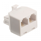 Valueline RJ11 splitter RJ11 mannelijk - 2x RJ11 vrouwelijk VLTB90995W K050603006 Valueline RJ11 splitter RJ11 mannelijk - 2x RJ11 vrouwelijk VLTB90995W K050603006