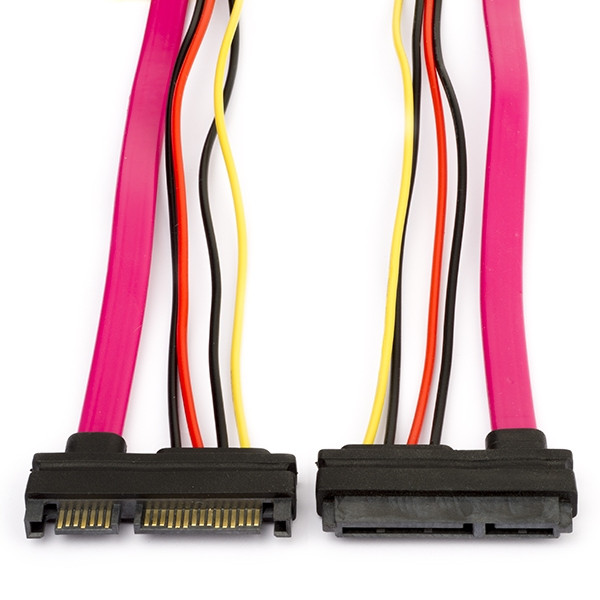 SATA 22pin (SATA 7pins + 15pins) verlengkabel 0,5 meter sata sata