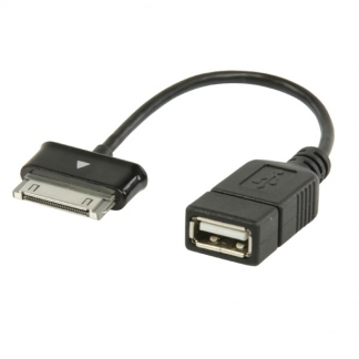 Valueline Samsung OTG kabel | 30 pins | 0.2 meter (Zwart) VLMP39205B020 K011001047 - 1