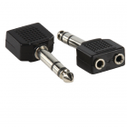 Valueline Splitter jack 6.35 mm mannelijk naar 2 x jack 3.5 mm vrouwelijk AC-014 K050301206 Valueline Splitter jack 6.35 mm mannelijk naar 2 x jack 3.5 mm vrouwelijk AC-014 K050301206