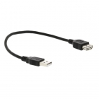 Valueline USB A 2.0 verlengkabel 0.2 meter (Hoge kwaliteit, Zwart) VLCP60010B02 K010205003 Valueline USB A 2.0 verlengkabel 0.2 meter (Hoge kwaliteit, Zwart) VLCP60010B02 K010205003