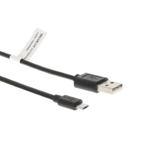 Valueline USB A naar Micro USB kabel | 1 meter | USB 2.0 (100% koper, Zwart) VLCT60500B10 K010201013 - 