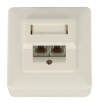 Valueline Wandcontactdoos - Cat5e en Cat6 (2 x RJ45, Inbouw/opbouw) VLCP89150I K060700012 Valueline Wandcontactdoos - Cat5e en Cat6 (2 x RJ45, Inbouw/opbouw) VLCP89150I K060700012