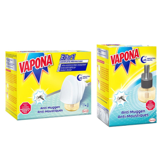 Vapona Muggenstekker + Navulling | Vapona | Combideal (Eurostekker, Tot 90 nachten beschermd, Bewezen effectief)  K170111792 - 1