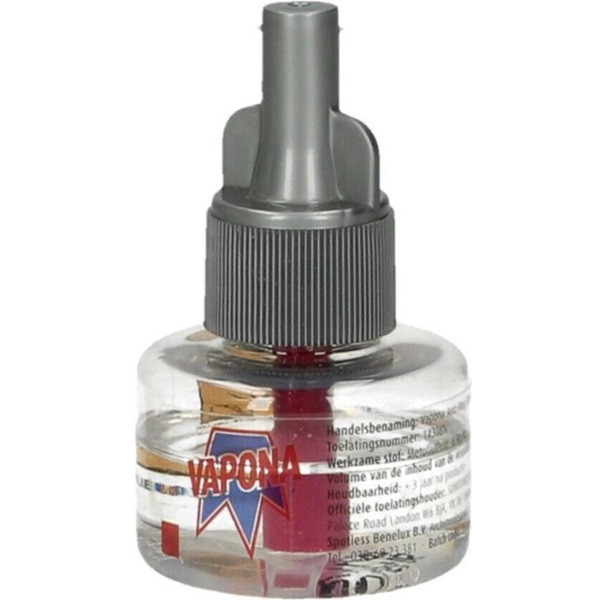 Vapona Muggenstekker | Vapona | Navulling (Eurostekker, Tot 45 nachten beschermd, Bewezen effectief) SVA00039 K170501701 - 2
