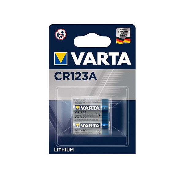 Onschuld periode potlood CR123A batterij - Varta - 2 stuks (Lithium, 1600 mAh, 3 V) Varta  Kabelshop.nl